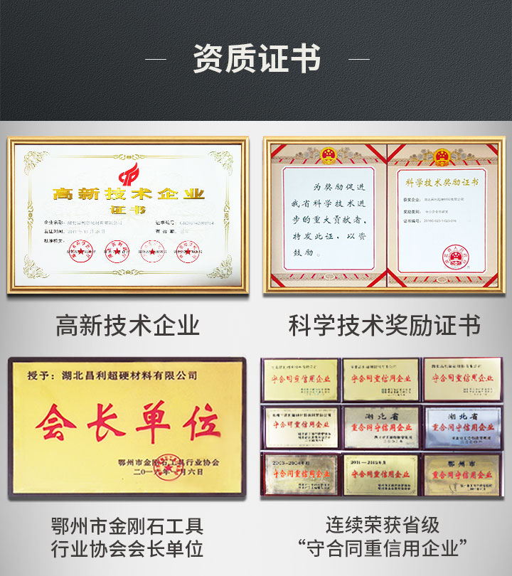 昌利廠家各種資質(zhì)證書